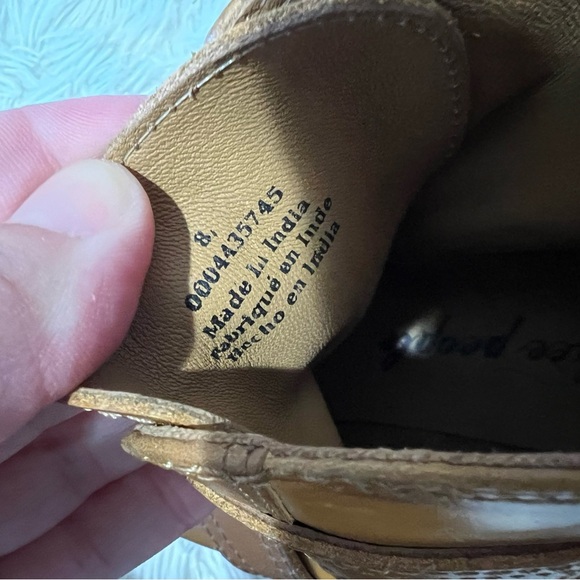 Free People Isla Moto Boots - Size 8 - tan color - Picture 7 of 11